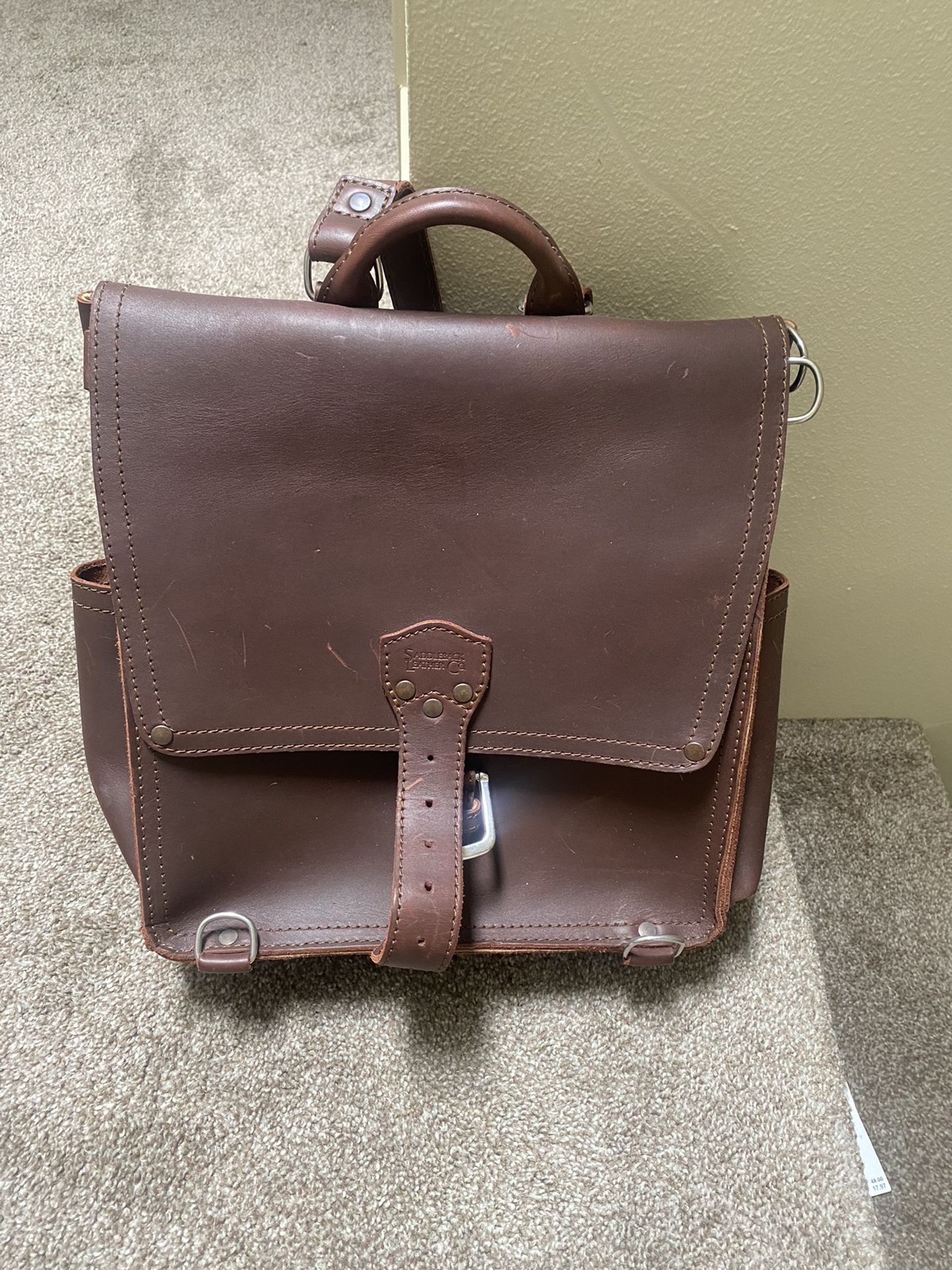 Leather Messenger Bag 