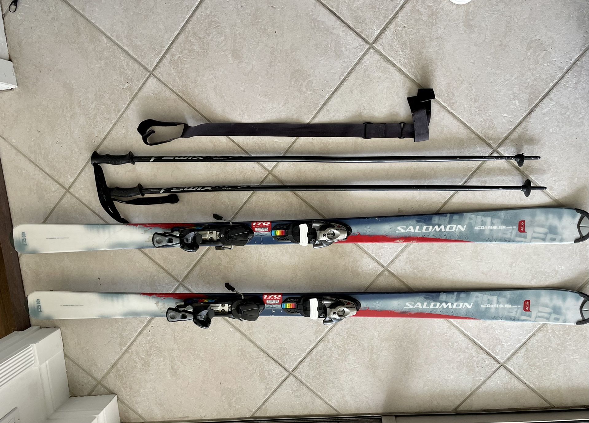 Ski and Boots (size 12) With Poles 