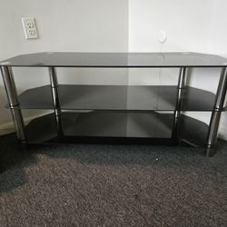 Black Glass TV Stand/Entertainment Center