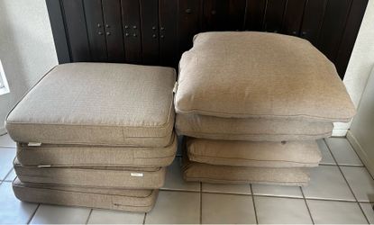 Outdoor cushions for patio furniture 10 pieces for $30