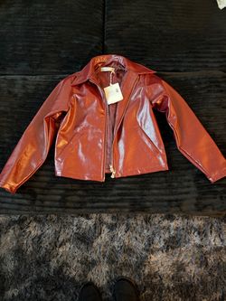 California Arts Fairfax Vinyl Jacket – Cherry – Size M – New