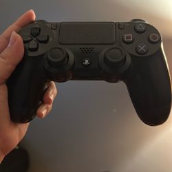 Black PS4 controller