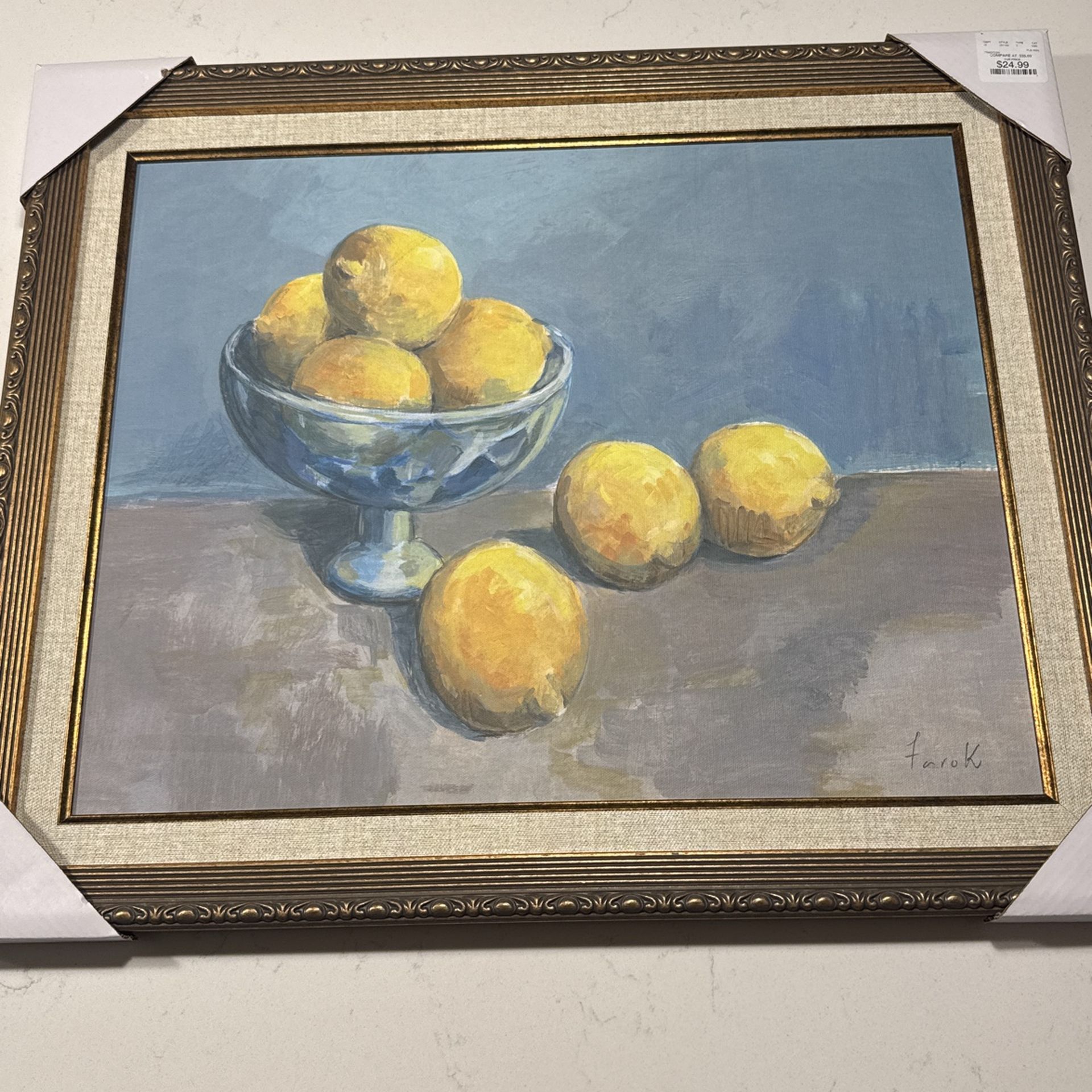 Lemon Vintage Wall Art