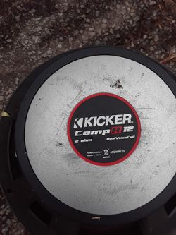2 kicker comp R 12 inch subs no box