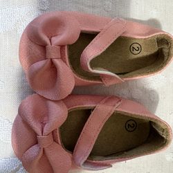 Size 2 Baby Pink Flats 