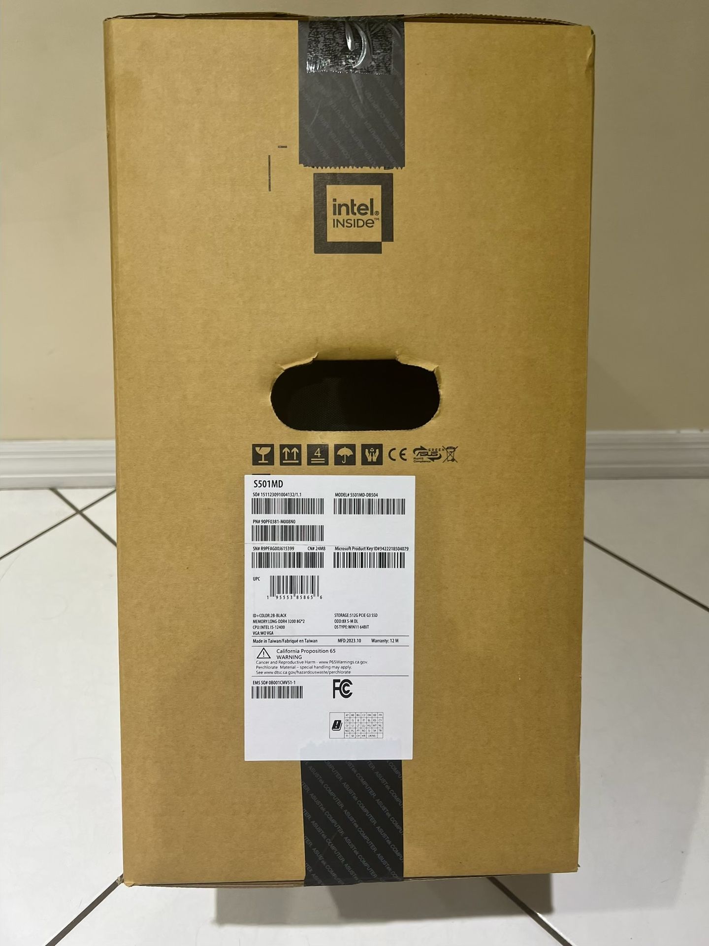 ASUS Computer. New In The Box