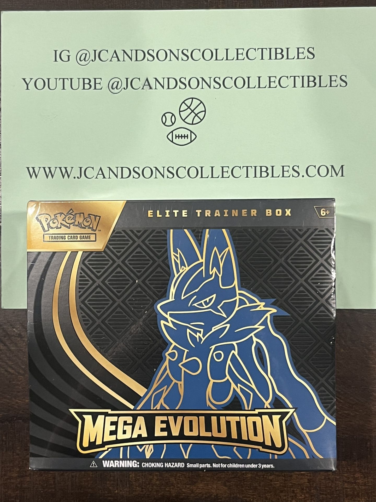 Pokemon Mega Evolution Lucario ETB Elite Trainer Box Brand New Factory Sealed
