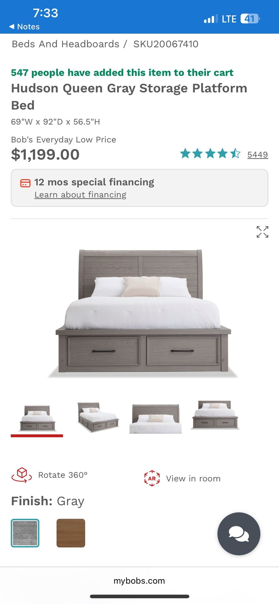 Bedroom Furniture Frame Closet Chase Tall Gray Storage Barn door Queen Bed