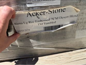 Ackerstone Siena Lg Rec Embossed 7CM Desert Blend TM Tumbled
