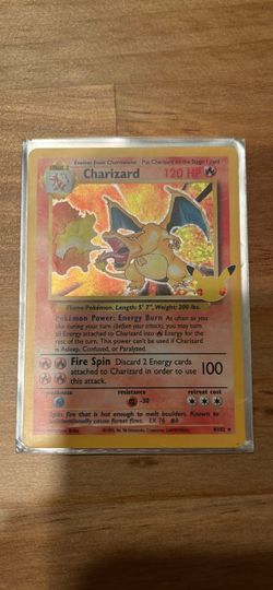 First Edition Holo Charizard From 25th Anniversary