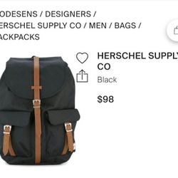 Herschel Supply Co Mens Backpack 