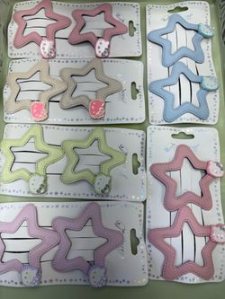 Star hair clips $2 each