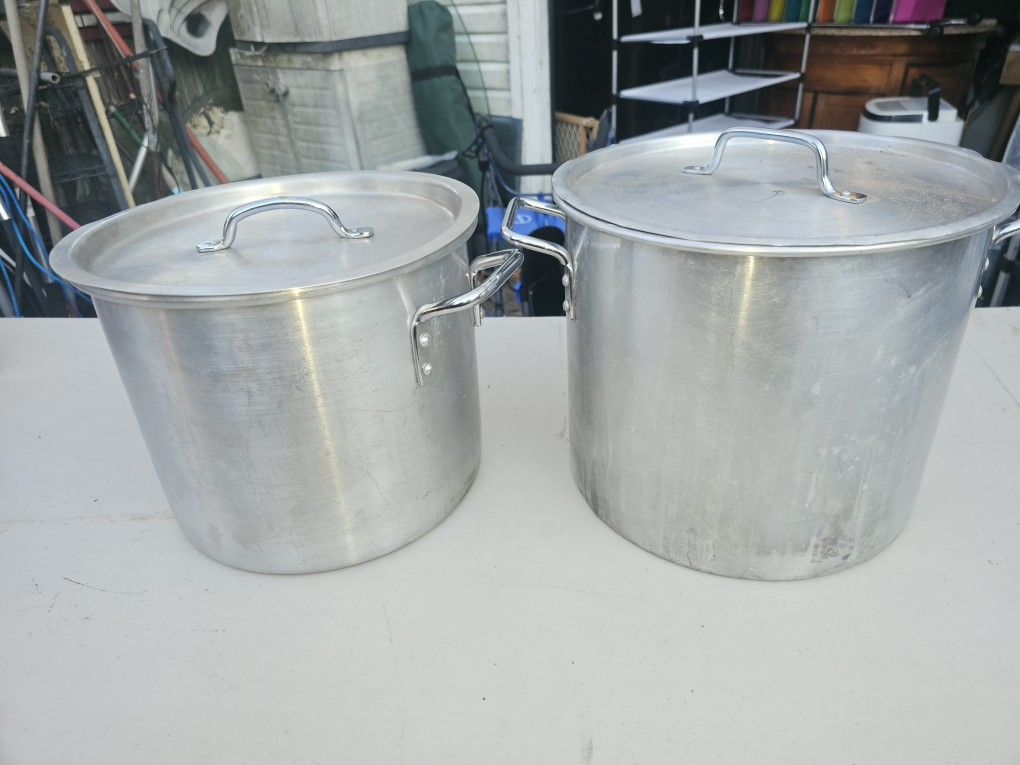 Price Is Firm.. Two Aluminum Lobster Pots