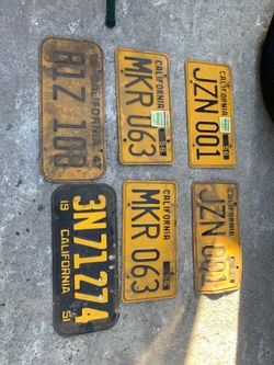 Classic Car Plates