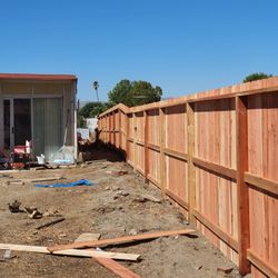 Wood Fence * Redwood * 