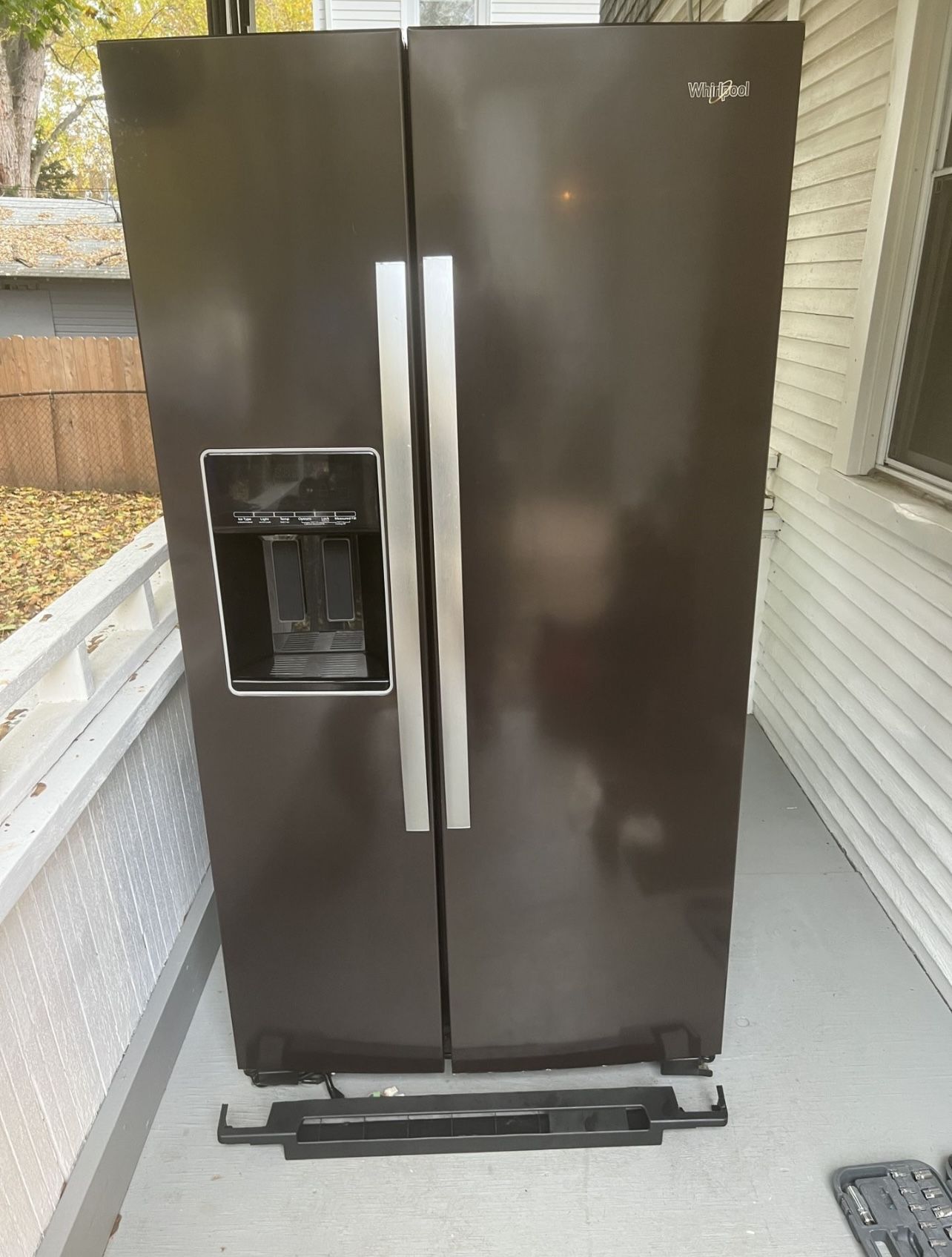 Whirlpool Smoke Stainless Steel Fridge for Sale in Springfield, MA OfferUp