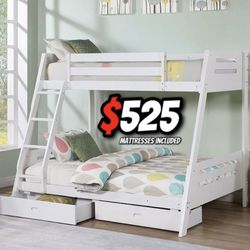 Twinfull White Double With Ortho Matres!!