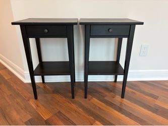 2 Espresso Side Tables
