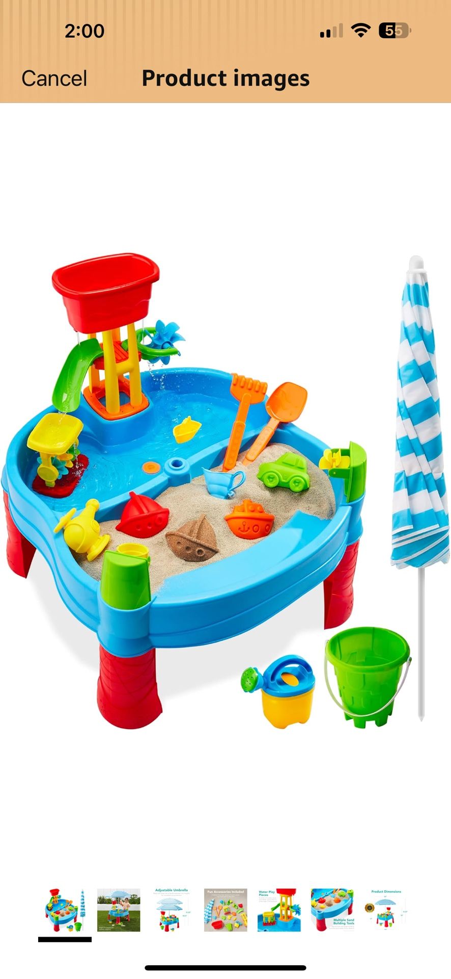 Sand & Water Outdoor Activity Table