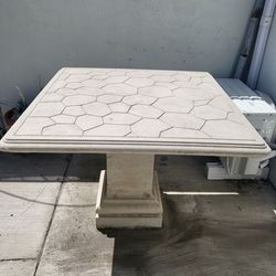 Table for Patio outdoors. Material in concrete