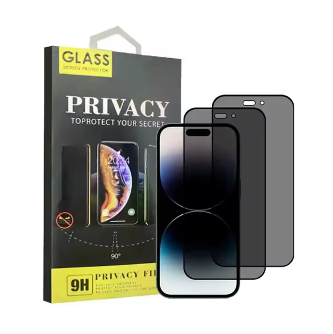 Privacy Screen Protector For Apple iPhone 14, 15, and 16 