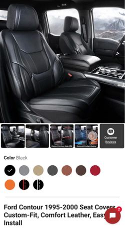 Ford Contour 1995-2000 Seat Covers - Custom-Fit, Comfort Leather