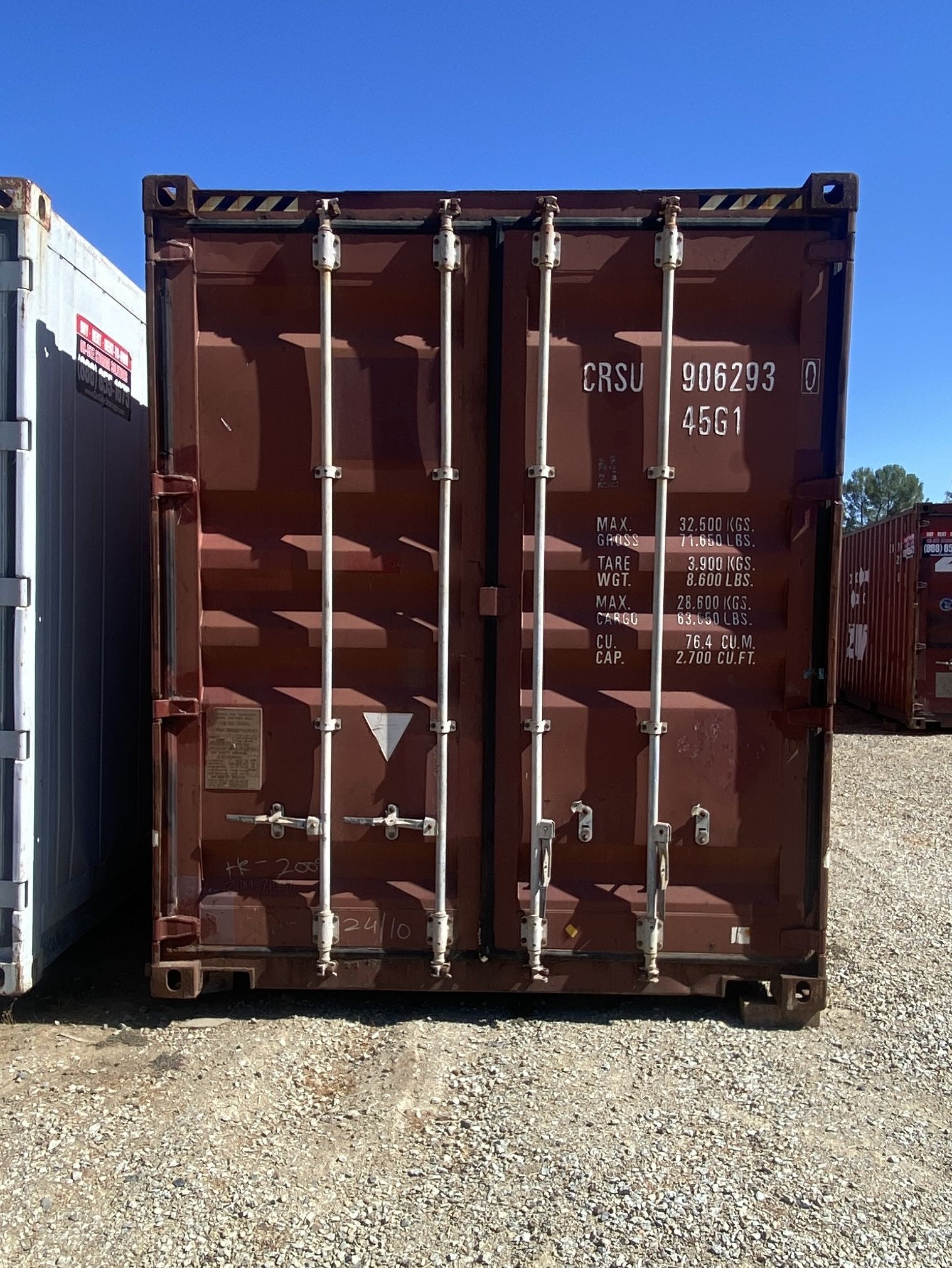 Used Cargo Worthy 40 Foot High Cube Shipping Containers - El Paso