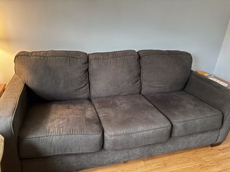 Dark gray fabric sofa — 82" — Park Ridge