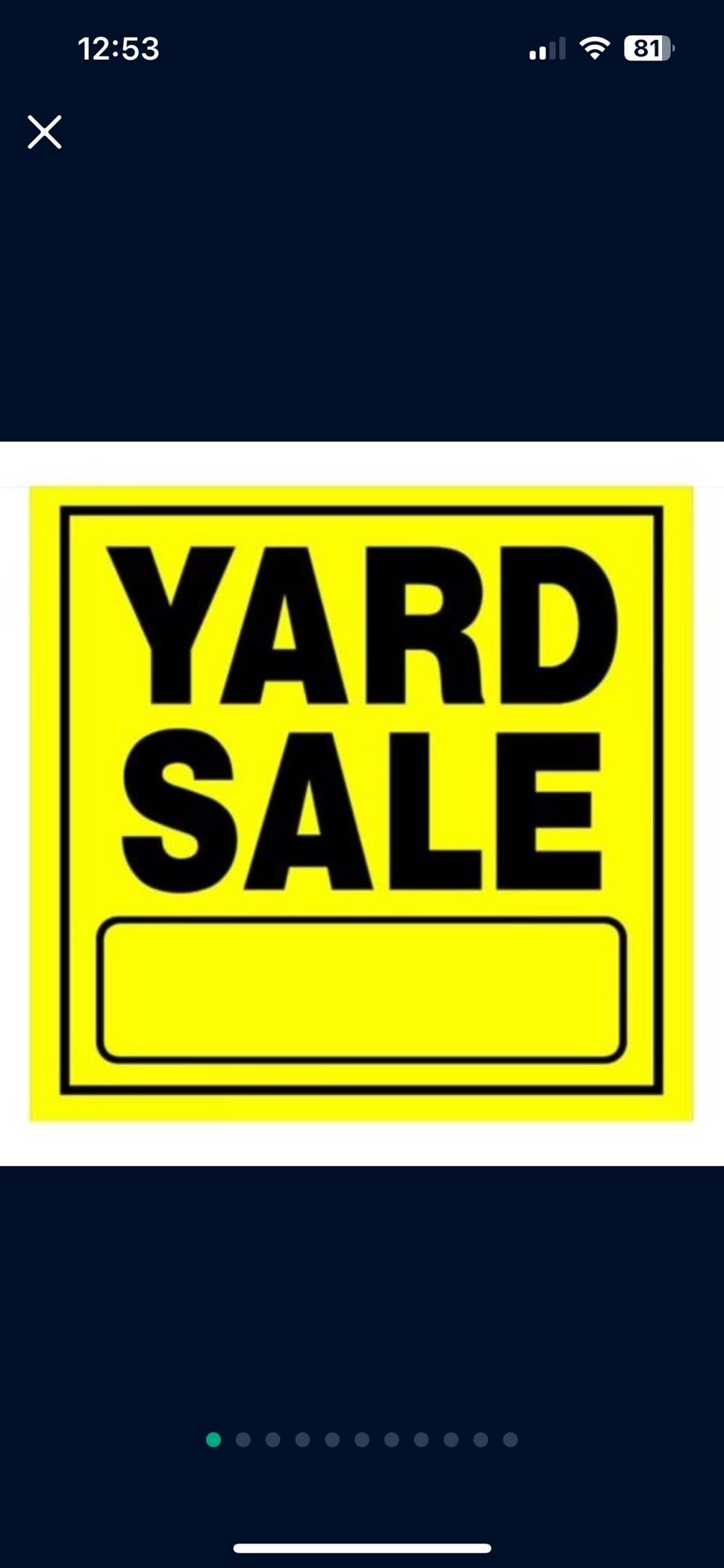 Yard Sale 7/6