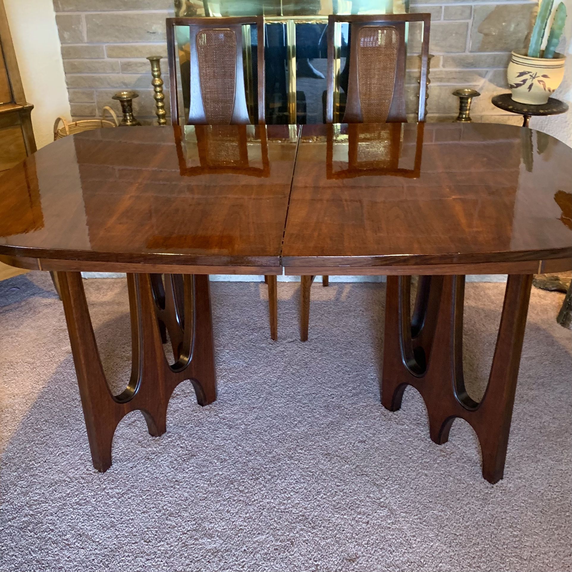 Vintage Broyhill Brasília Mid Century Modern Dining Table And Chair Set!