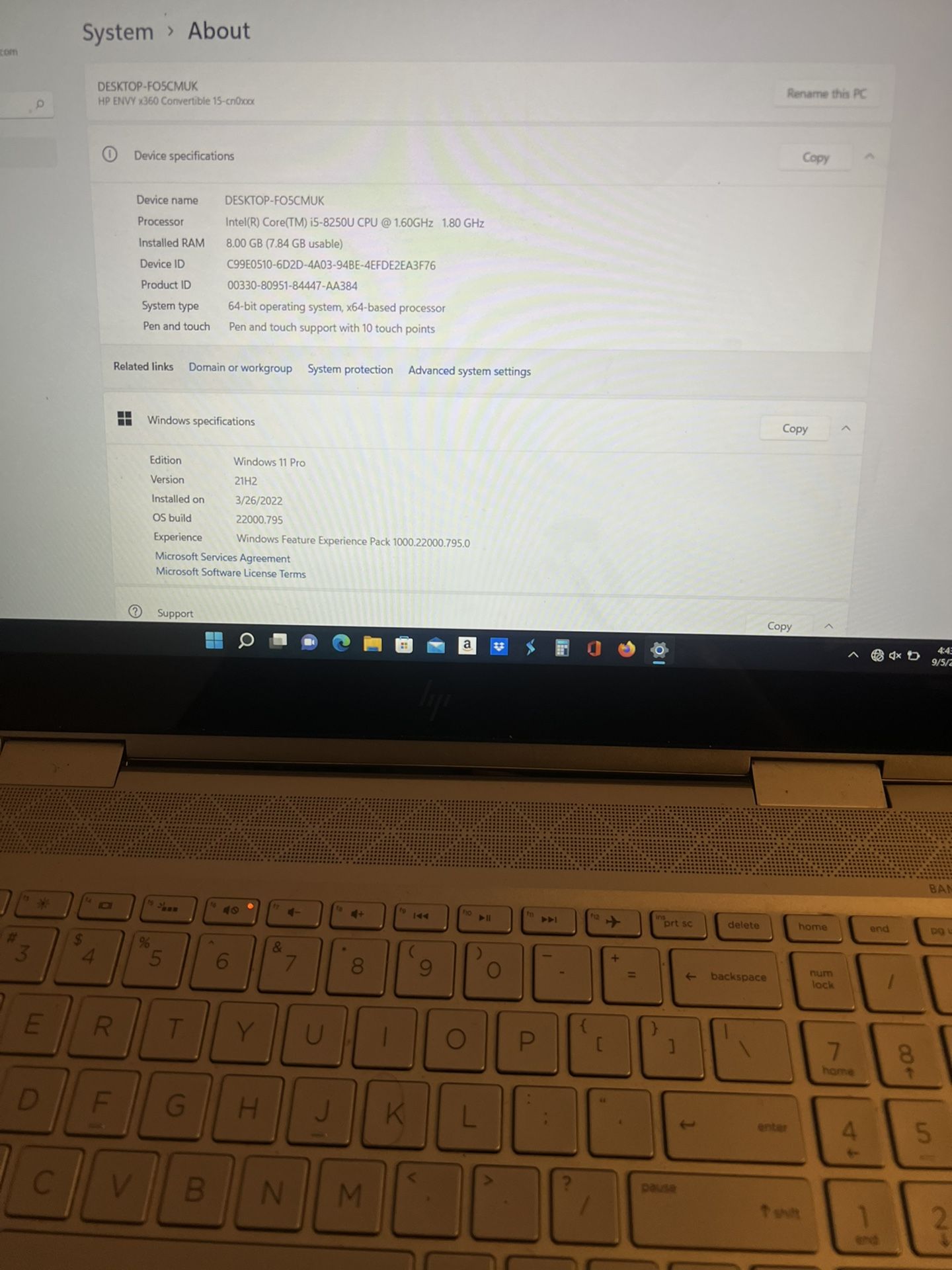 Hp Envy X360-convertible 15-Cn0xxx