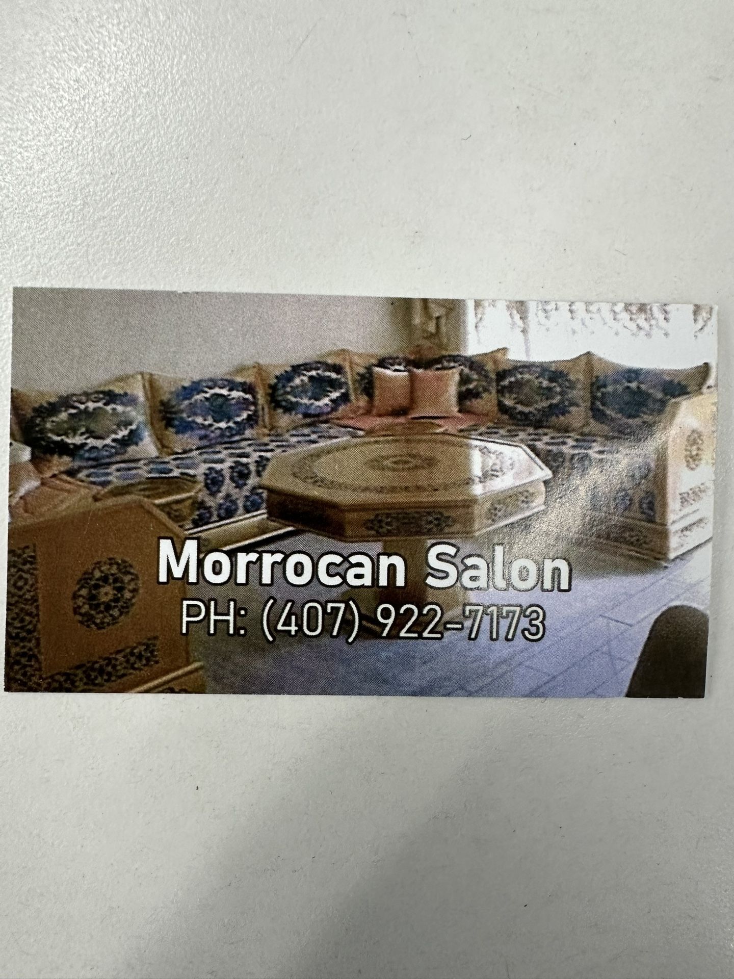 Moroccan Salon handmade