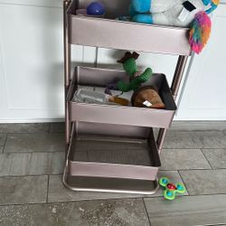 Blush Color Storage Cart