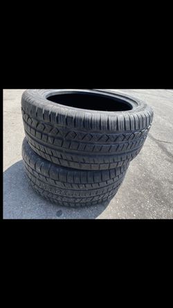 2 — 255/45r18 Cooper Tires 90% Good Treads !