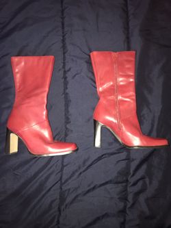 White Mountain Women’s Red Leather Boots