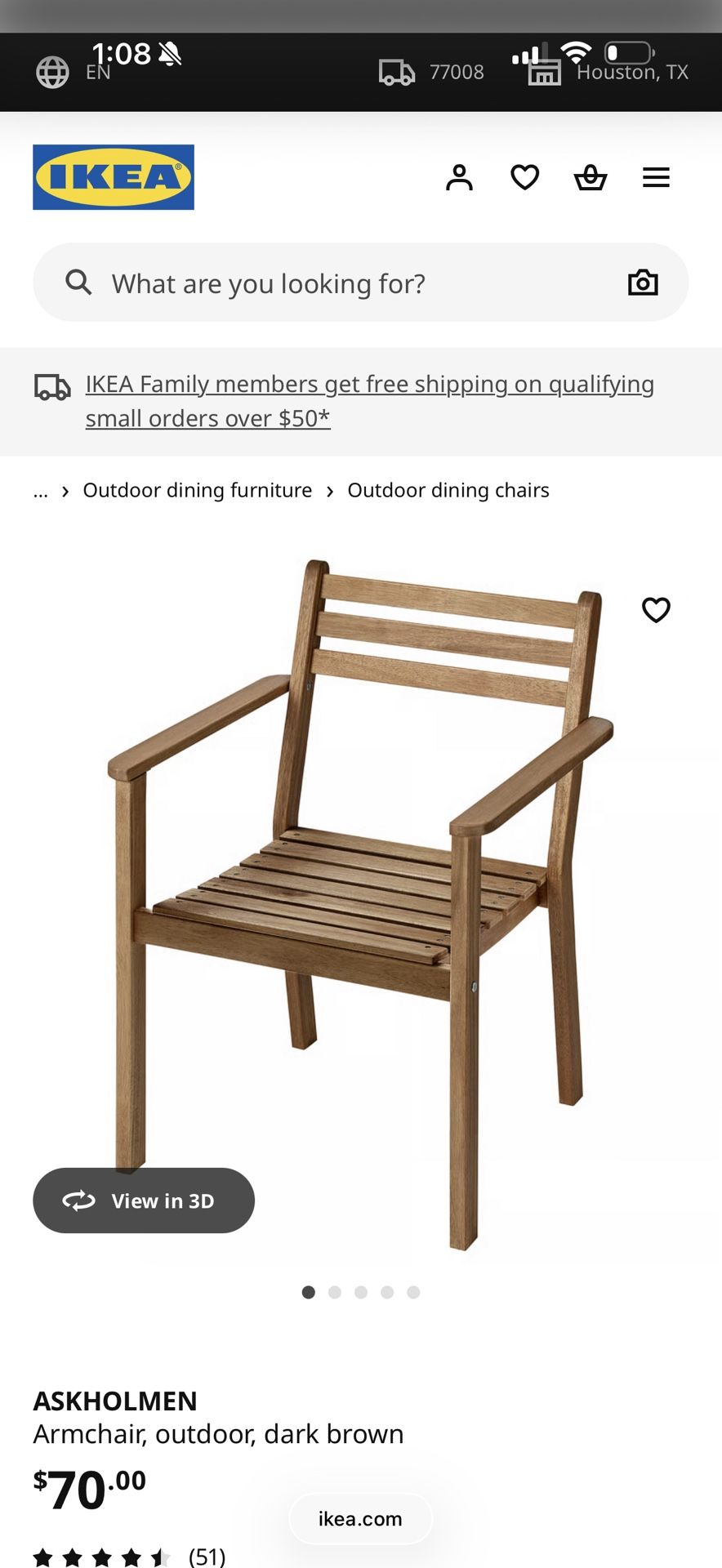 BRAND NEW IKEA outdoor Chair Set