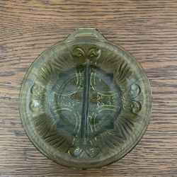 Vintage Green Glass Dish