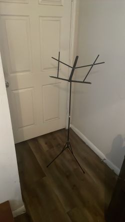 Music stand adjustable height steel