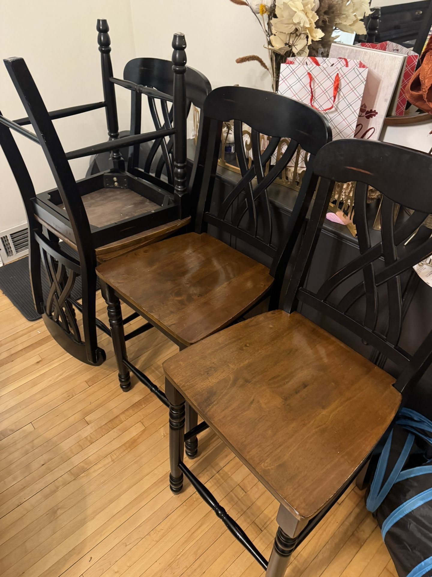 Solid Wood Counter Stool