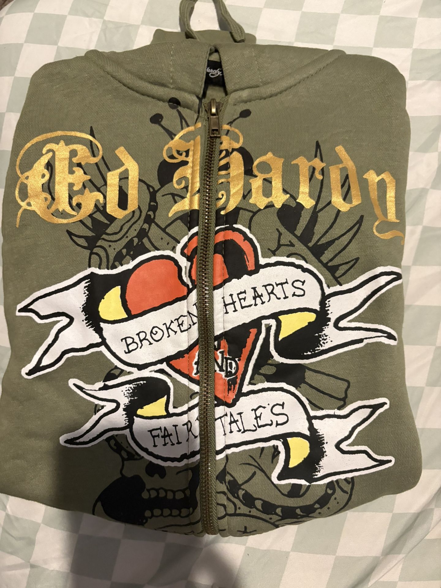 Green ED Hardy Hoodie
