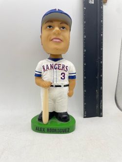 vintage Alex Rodriguez Texas Rangers #3 bobblehead from the Bobble Dobbles (MLB Player's Choice) series released around 2001