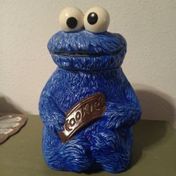 Vintage Sesame Street Cookie Monster Cookie Jar