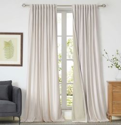 Velvet curtains blackout 84”