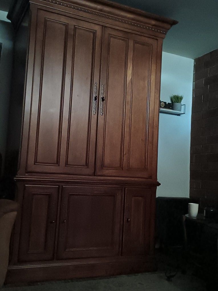 Solid Wood Entertainment Center