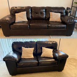 Leather Sofa And Love Seat