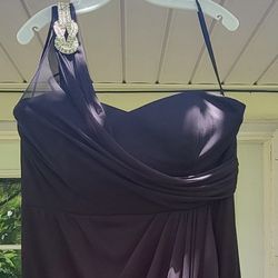 Cindy U.S.A Collection Size 18 Black Formal Dress