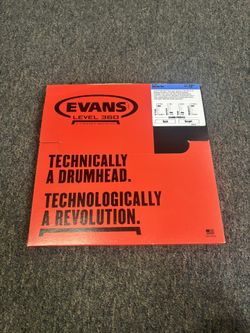 12” Evans Red Hydraulic Drum Head