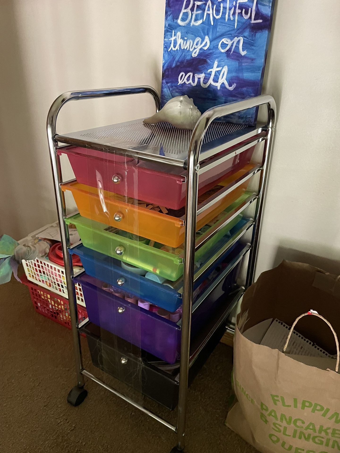 Craft Storage With Wheels