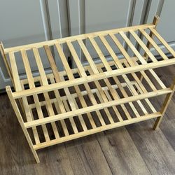 New Bamboo Shoe Rack $15