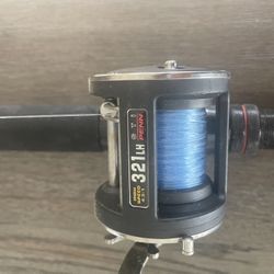 Left Handed Deep Sea Fishing Pole And Reel